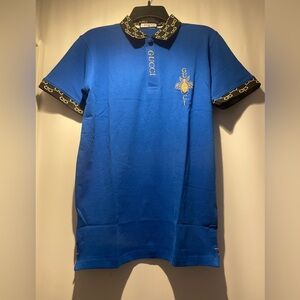 Gucci” Men’s Shirt, Blue Size Medium.